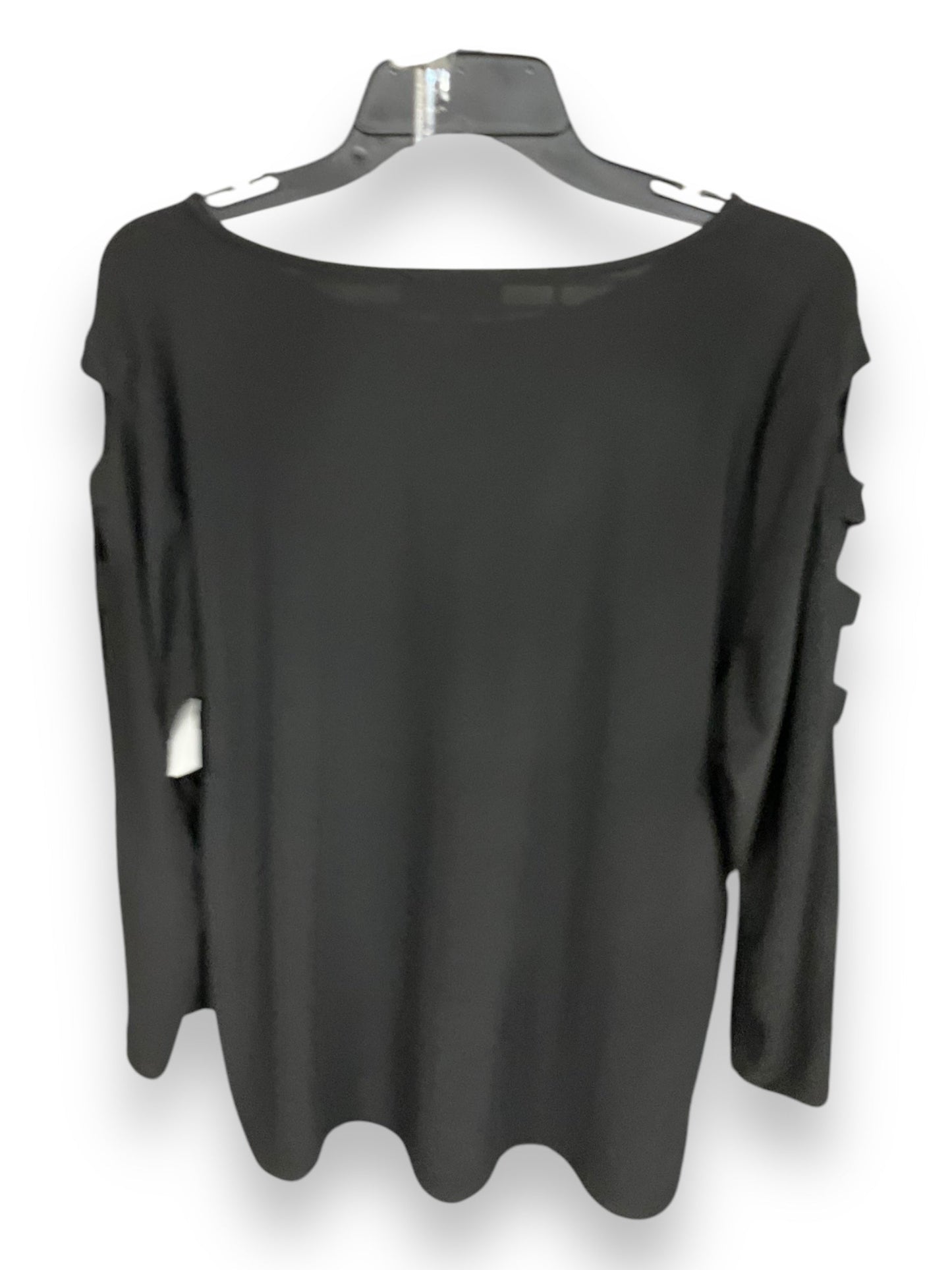 Top Long Sleeve By Nine West In Black, Size: Xl