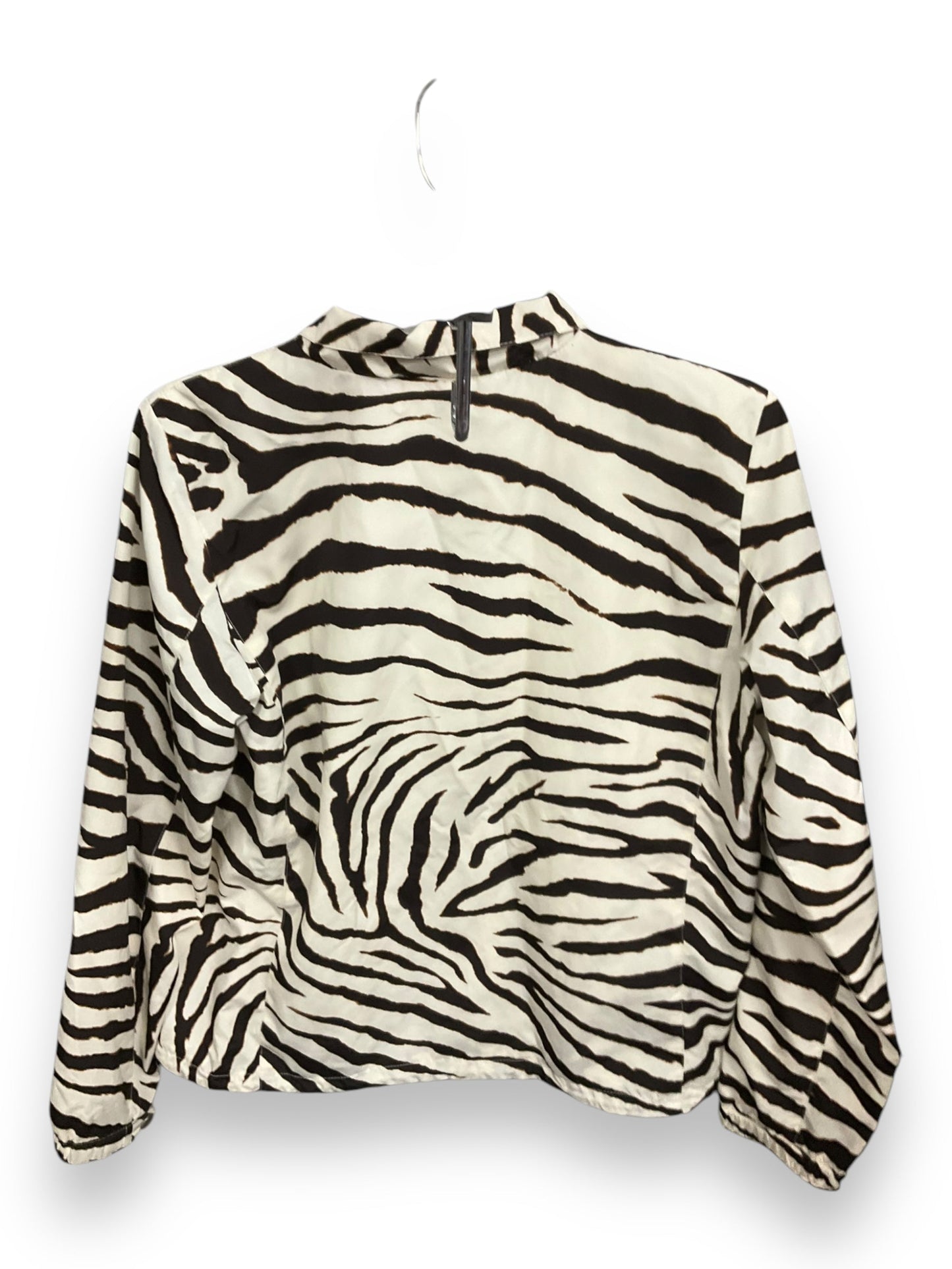 Jacket Other By Lauren By Ralph Lauren In Zebra Print, Size: M