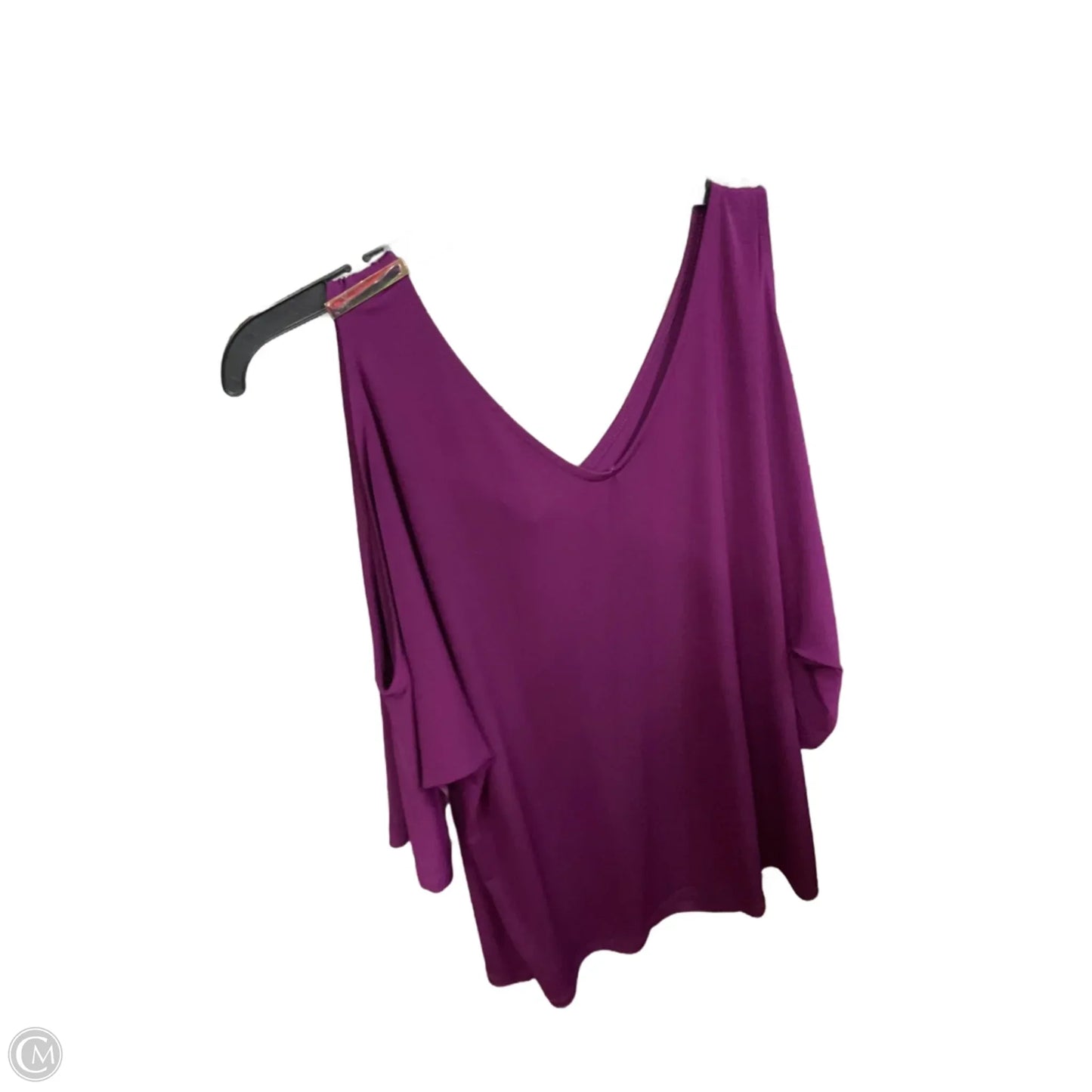 Top 3/4 Sleeve By Inc In Purple, Size: L