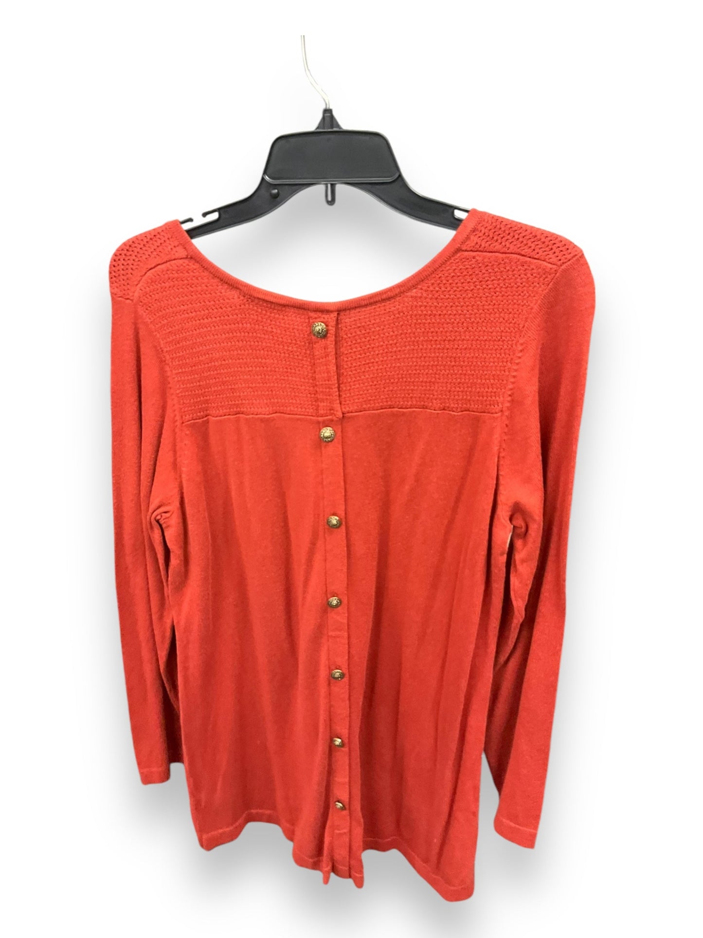 Top Long Sleeve By Susan Graver In Brown, Size: M