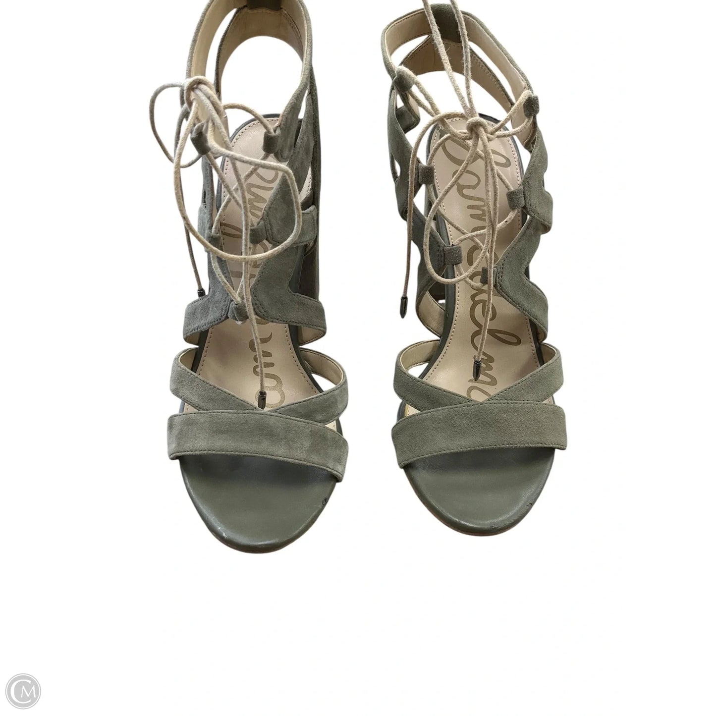 Sandals Heels Block By Sam Edelman In Green, Size: 6
