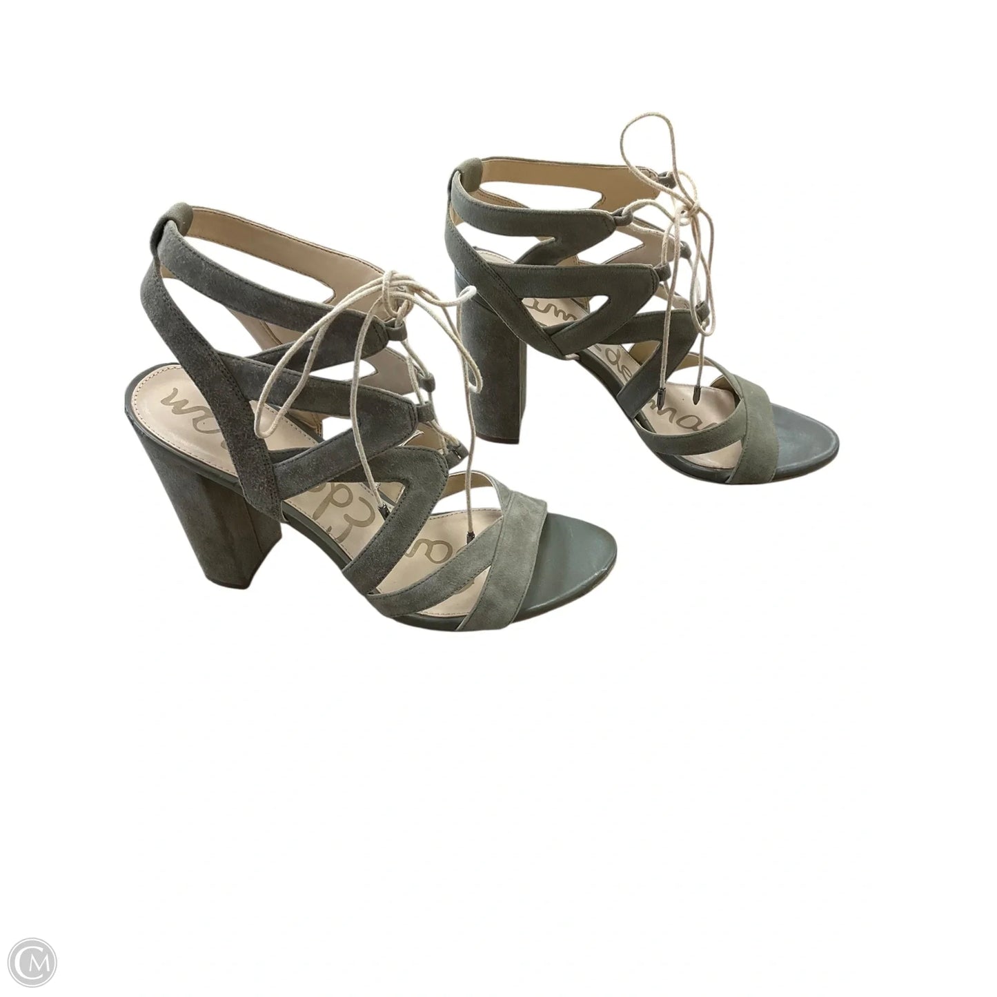 Sandals Heels Block By Sam Edelman In Green, Size: 6