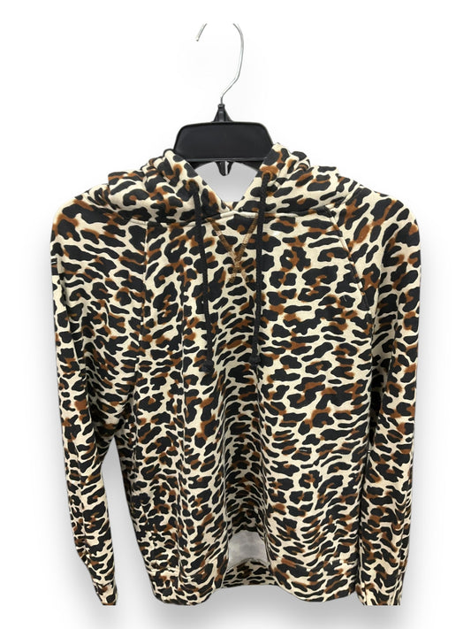 Athletic Sweatshirt Hoodie By Lou And Grey In Animal Print, Size: S