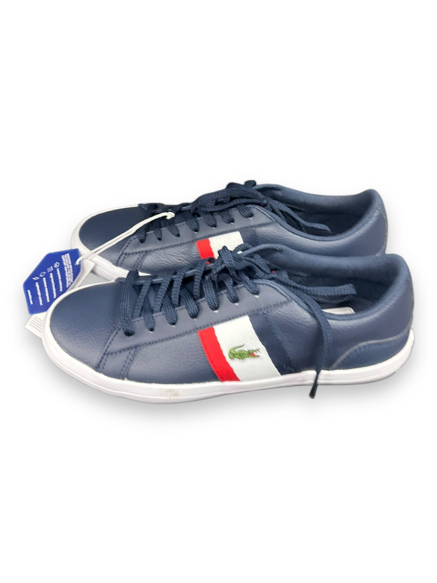 Shoes Sneakers By Lacoste In Navy, Size: 7