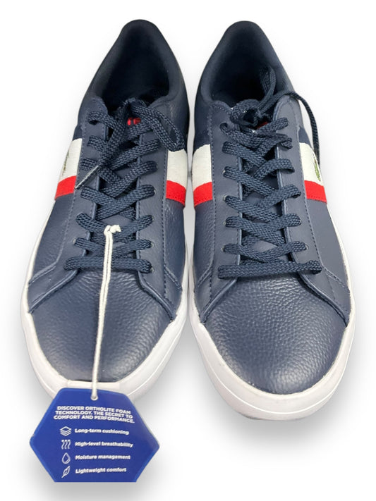 Shoes Sneakers By Lacoste In Navy, Size: 7