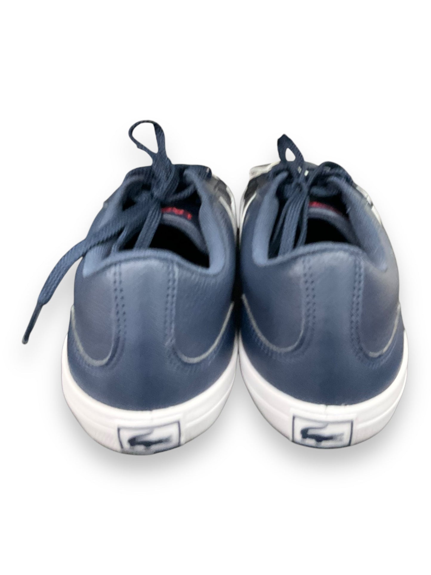 Shoes Sneakers By Lacoste In Navy, Size: 7