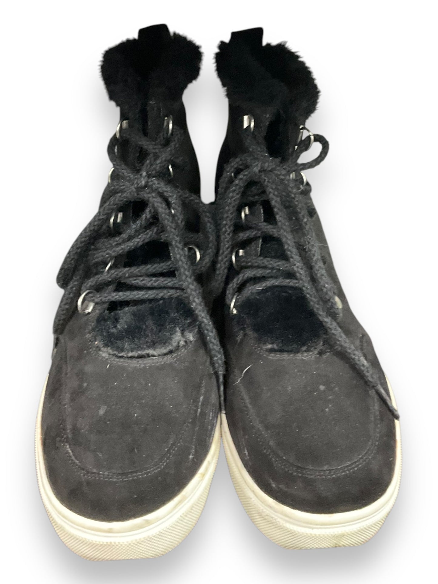 Boots Ankle Flats By Clothes Mentor In Black, Size: 8.5