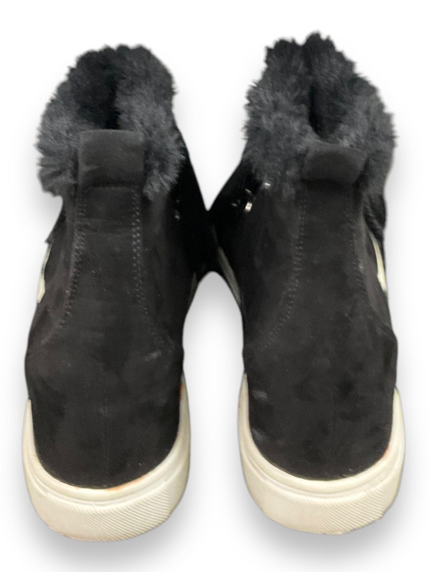 Boots Ankle Flats By Clothes Mentor In Black, Size: 8.5