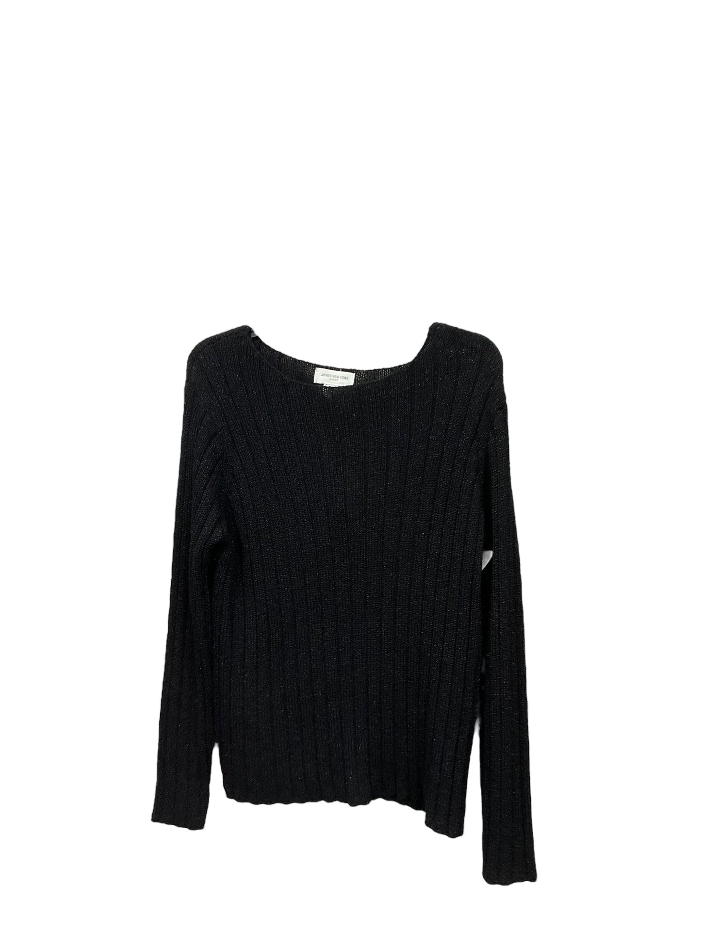 Sweater By Jones New York In Black, Size: Large