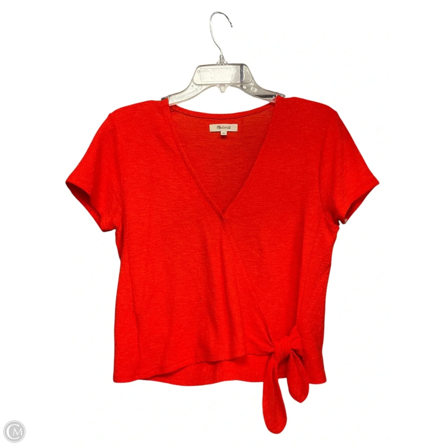 Top Short Sleeve By Madewell In Orange, Size: S