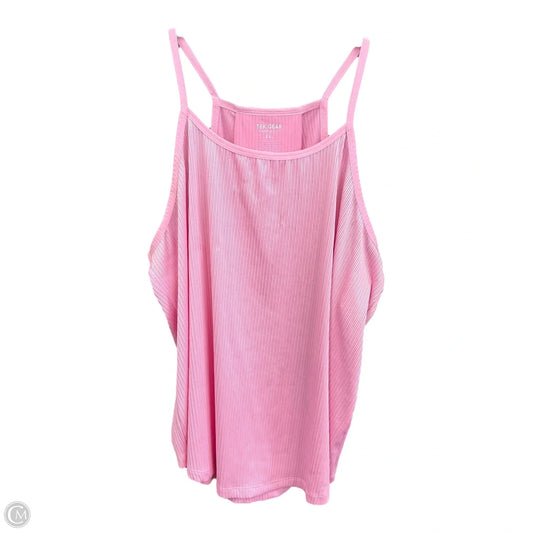 Athletic Tank Top By Tek Gear In Pink, Size: Xxl