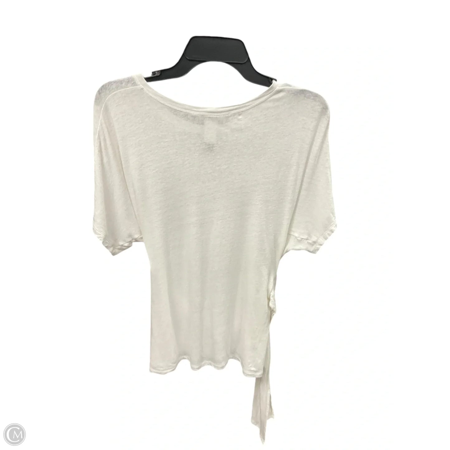 Top Short Sleeve By Bcbgmaxazria In White, Size: M