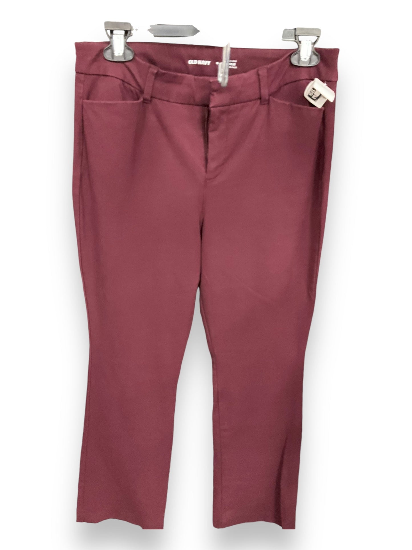 Pants Work/dress By Old Navy In Maroon, Size: 6