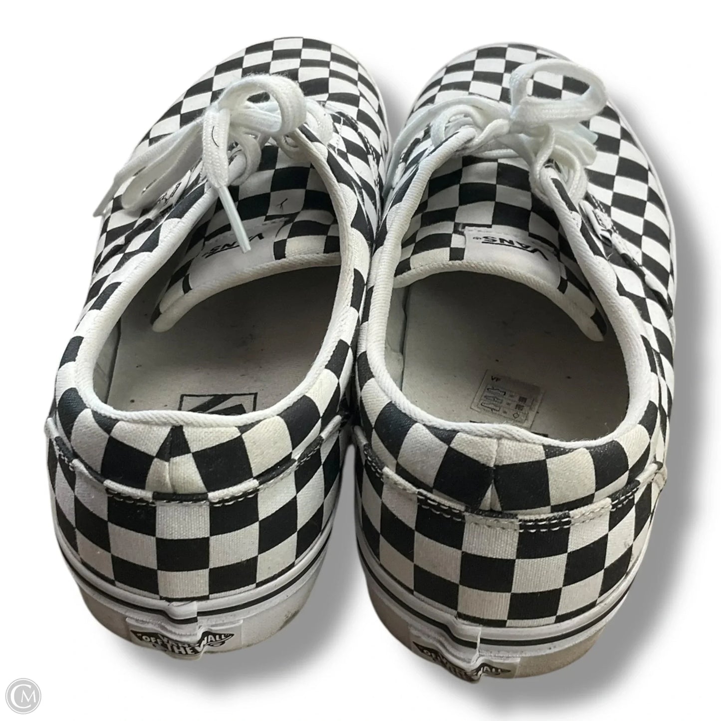 Shoes Sneakers By Vans In Black & White, Size: 11