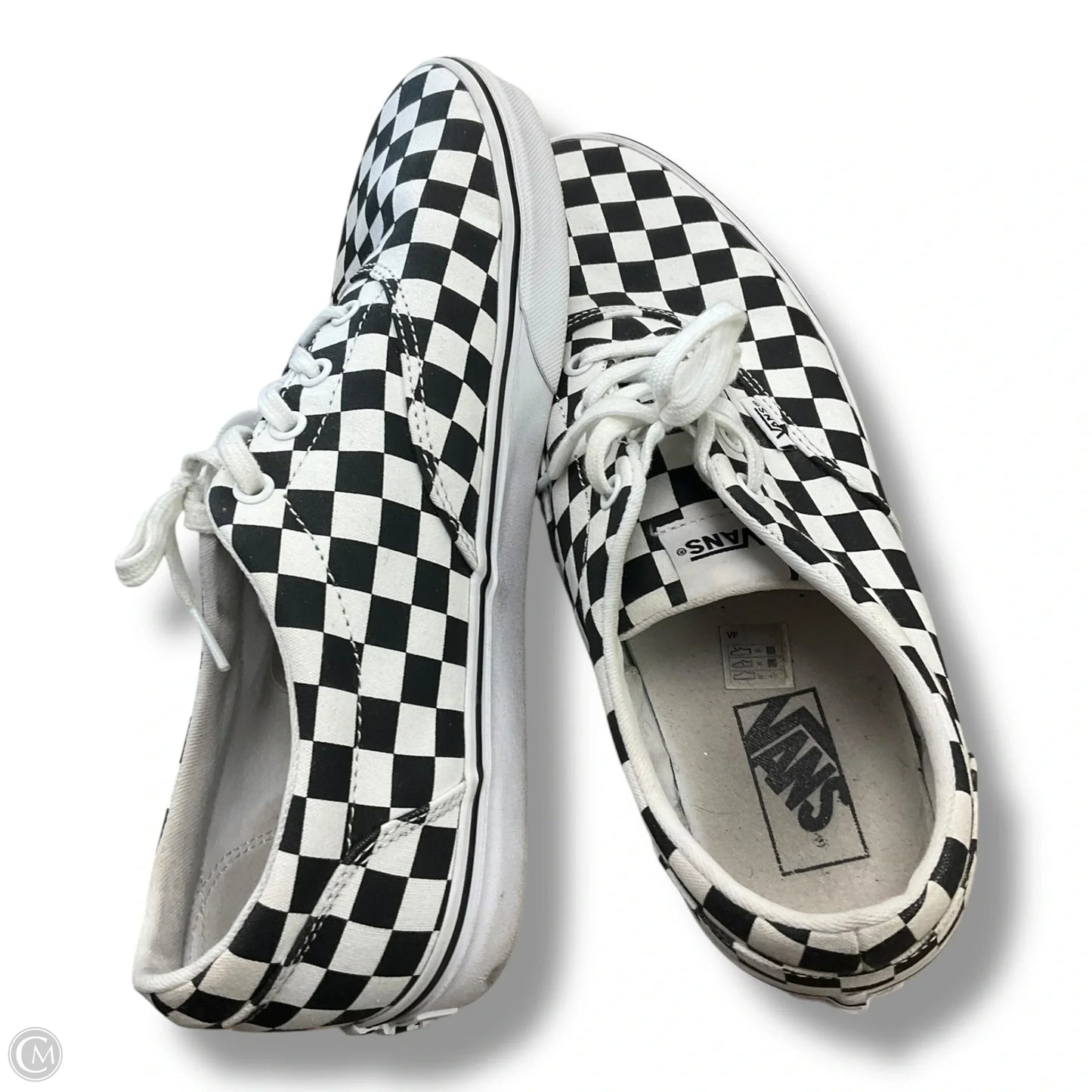 Shoes Sneakers By Vans In Black & White, Size: 11