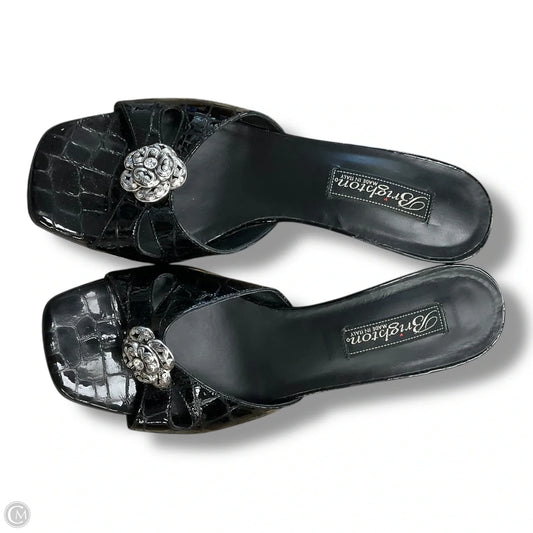 Shoes Heels Kitten By Brighton In Black, Size: 6.5