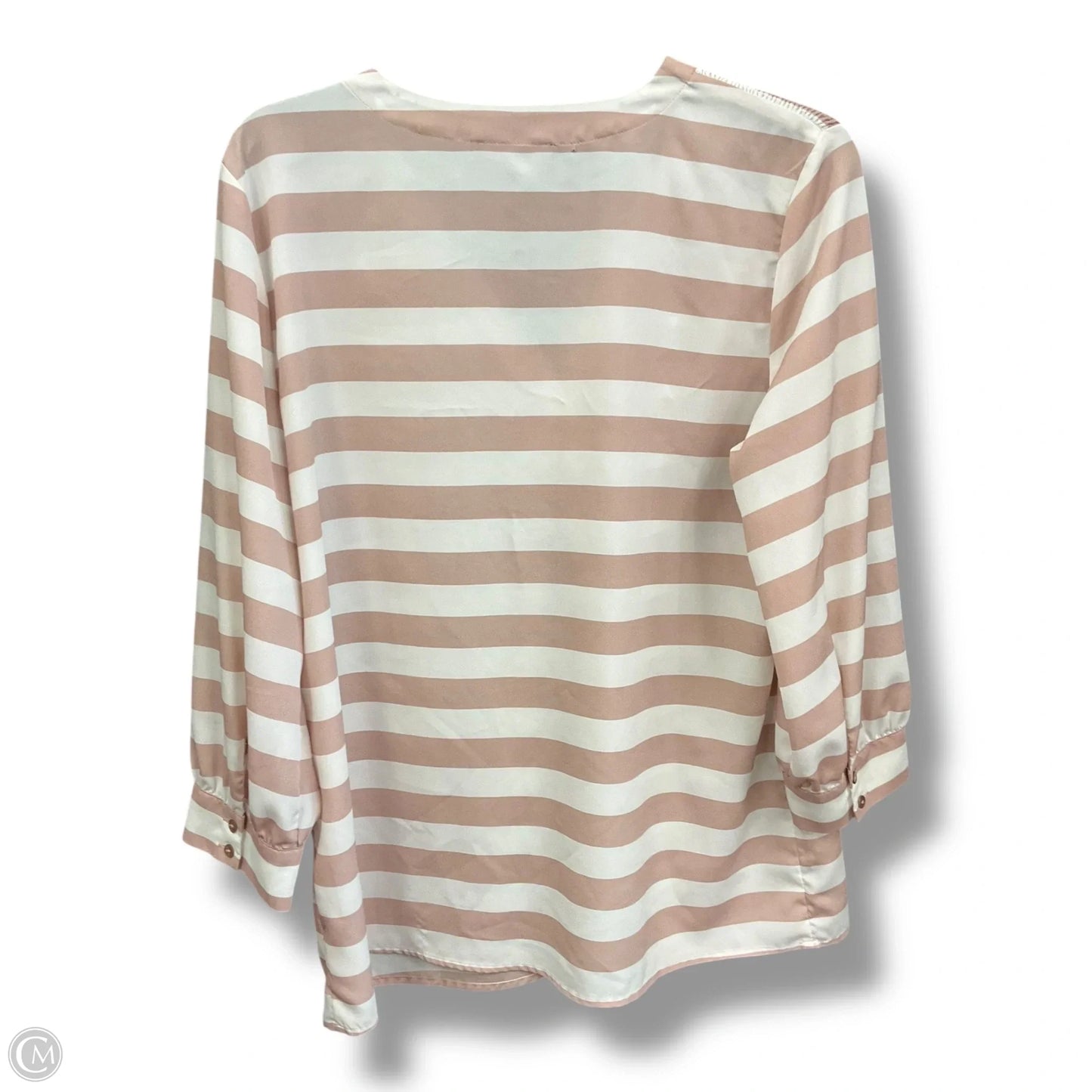 Top 3/4 Sleeve By Violet And Claire In Cream & Pink, Size: L