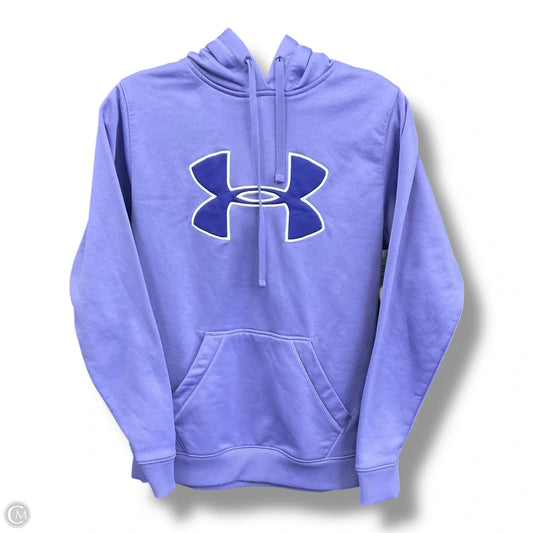 Athletic Sweatshirt Hoodie By Under Armour In Purple, Size: S