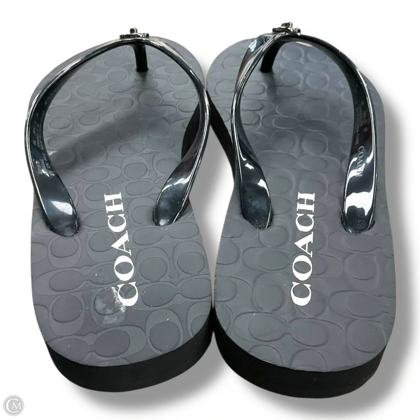 Sandals Designer By Coach In Black, Size: 5