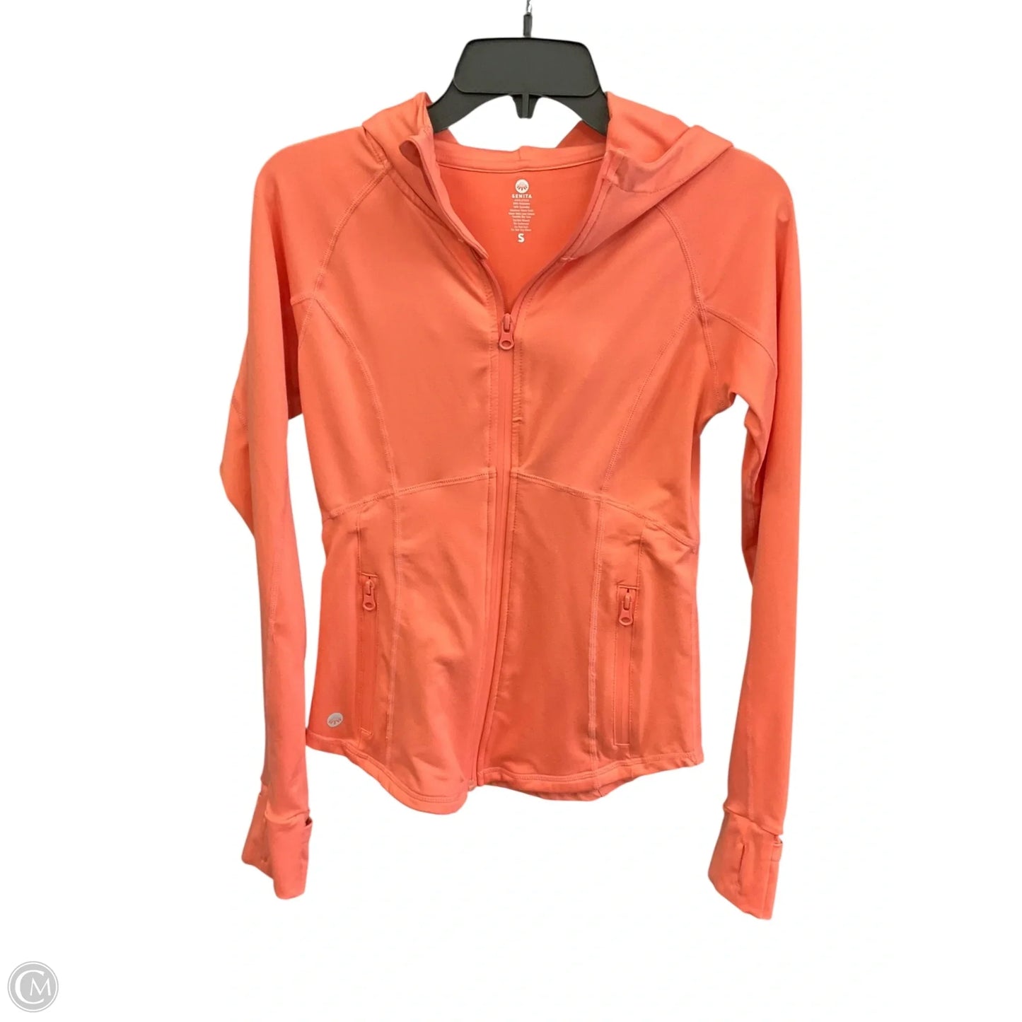 Athletic Jacket By Clothes Mentor In Peach, Size: S
