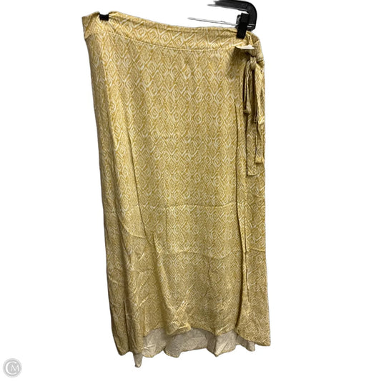 Skirt Midi By Maurices In Yellow, Size: 12