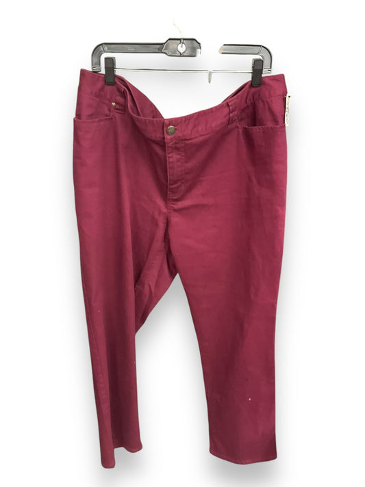 Pants Work/dress By Catherines In Maroon, Size: 18