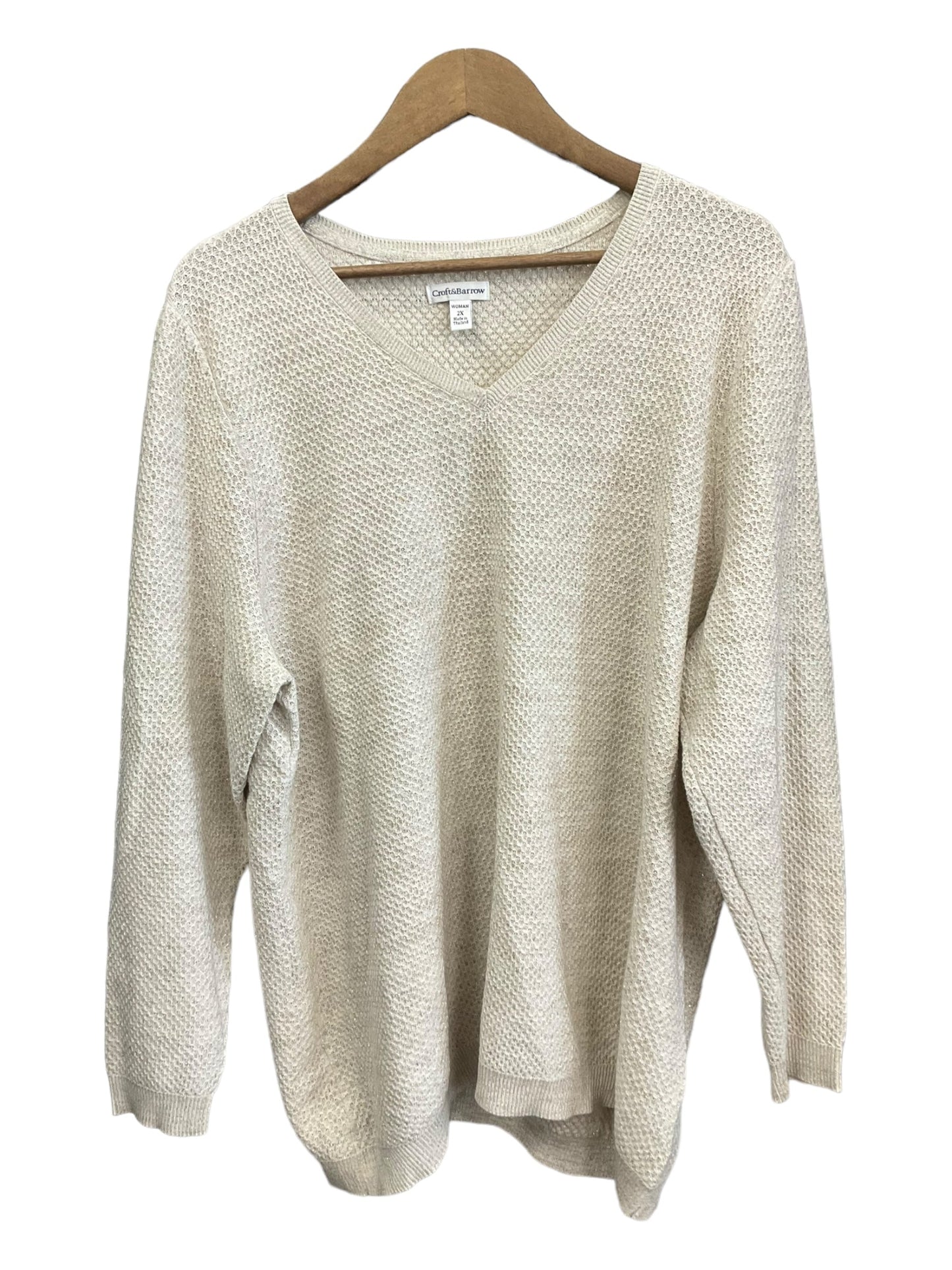 Top Long Sleeve By Croft And Barrow  Size: 2x