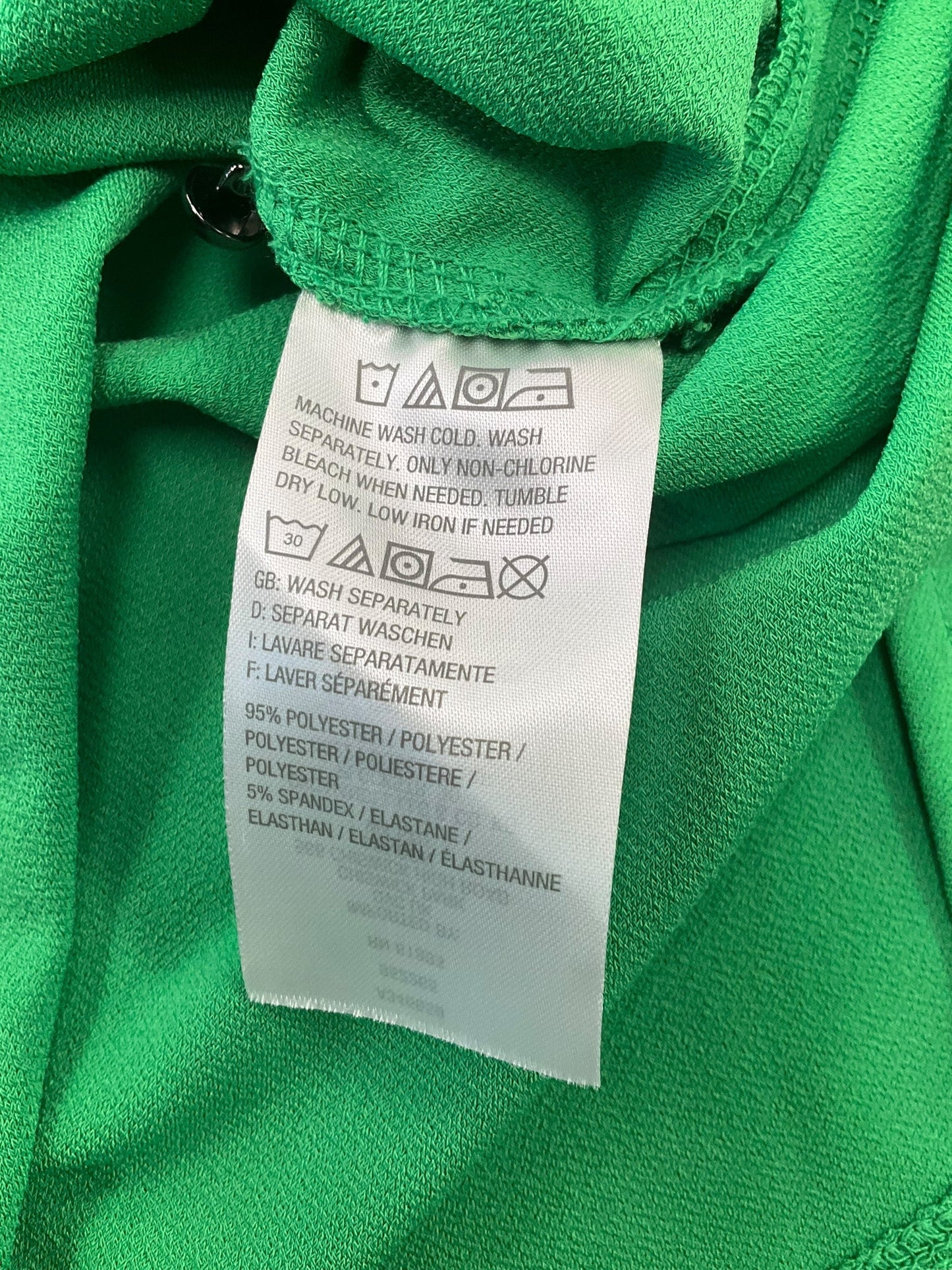 Green Top Sleeveless Dennis Basso Qvc, Size Xs