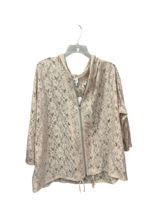 Jacket Shirt By Cato In Tan, Size: 4x