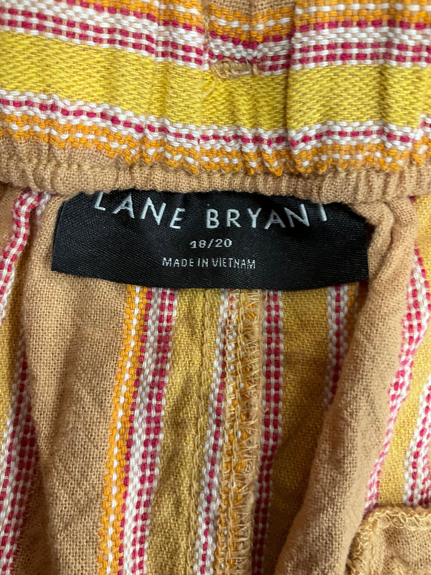 Striped Pattern Shorts Lane Bryant, Size 18