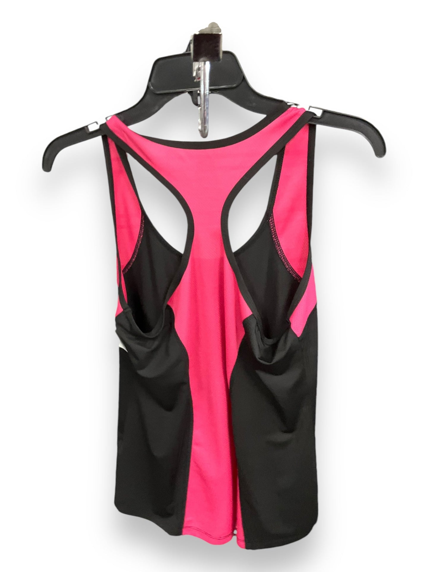 Athletic Tank Top By Clothes Mentor In Black & Pink, Size: M