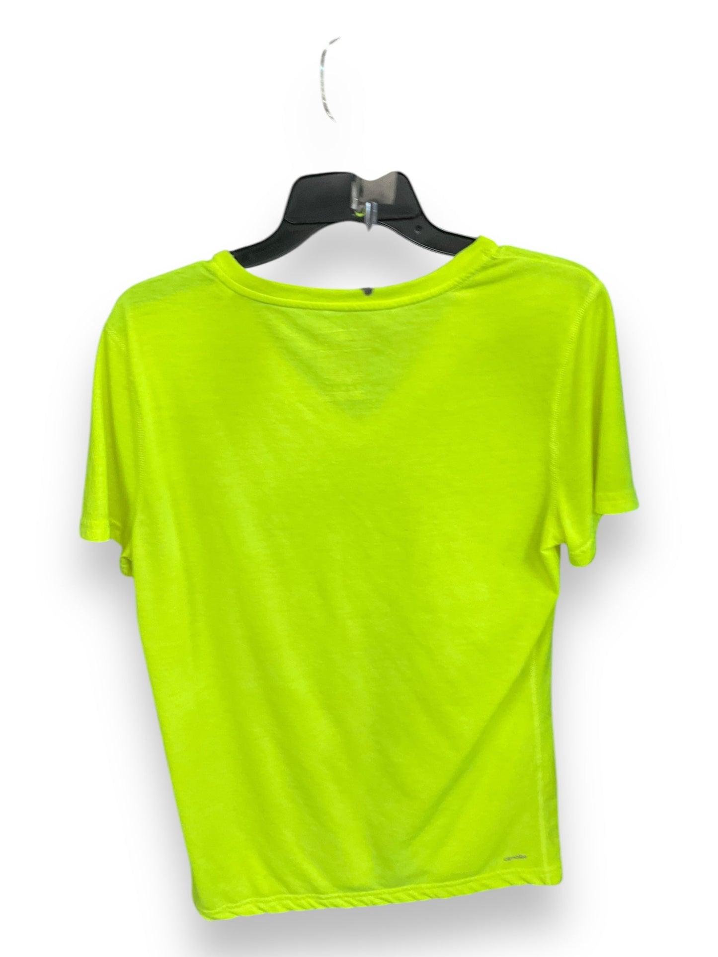 Athletic Top Short Sleeve By Adidas In Green, Size: L