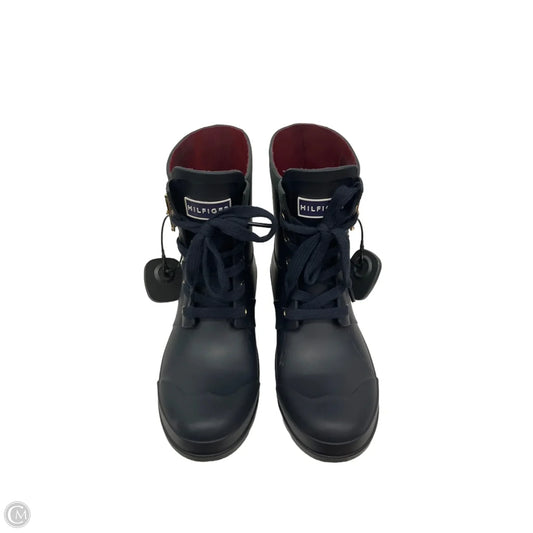Boots Rain By Tommy Hilfiger In Navy, Size: 6