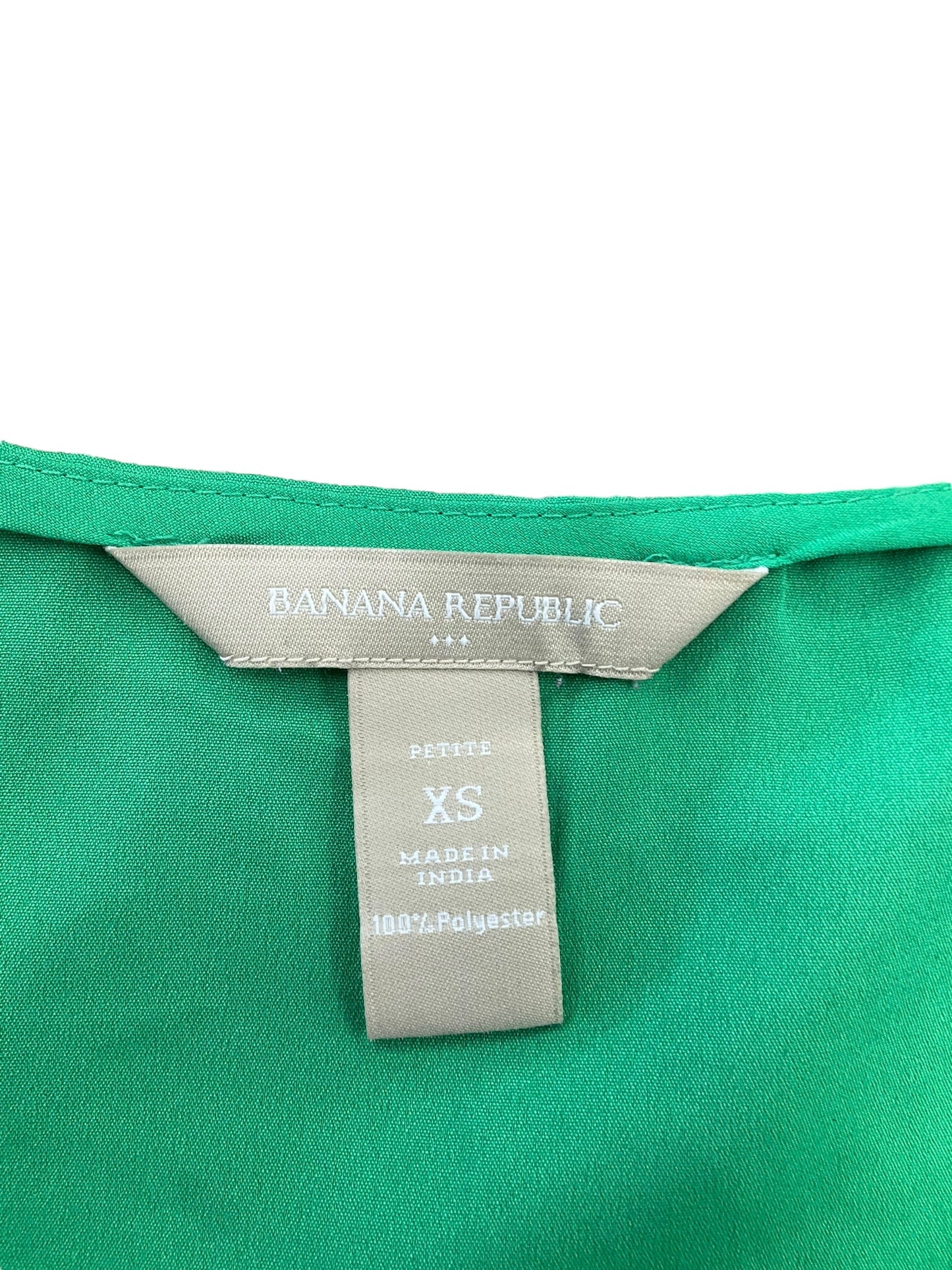 Top Sleeveless By Banana Republic In Green, Size: Xs