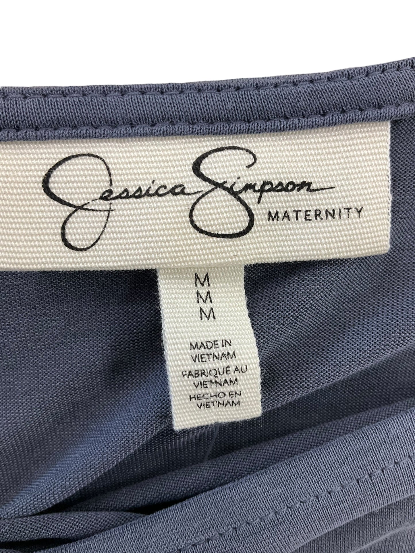 Grey Maternity Top Long Sleeve Jessica Simpson Maternity, Size M
