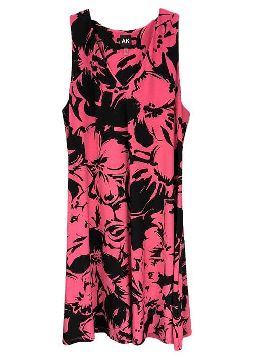 Black & Pink Dress Casual Midi Anne Klein, Size 12