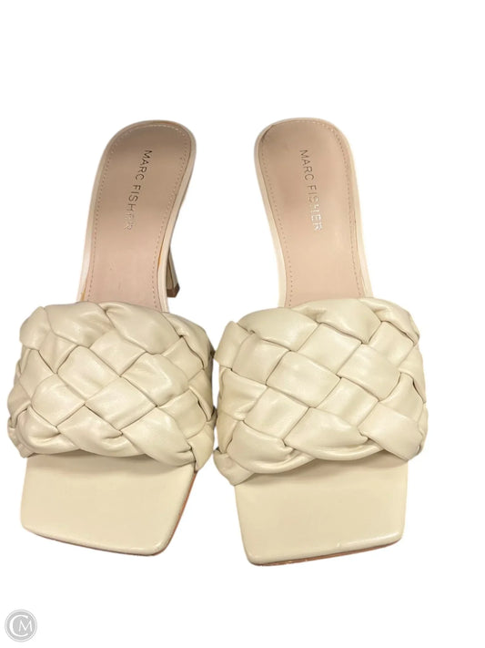 Sandals Heels Stiletto By Marc Fisher In Beige, Size: 8