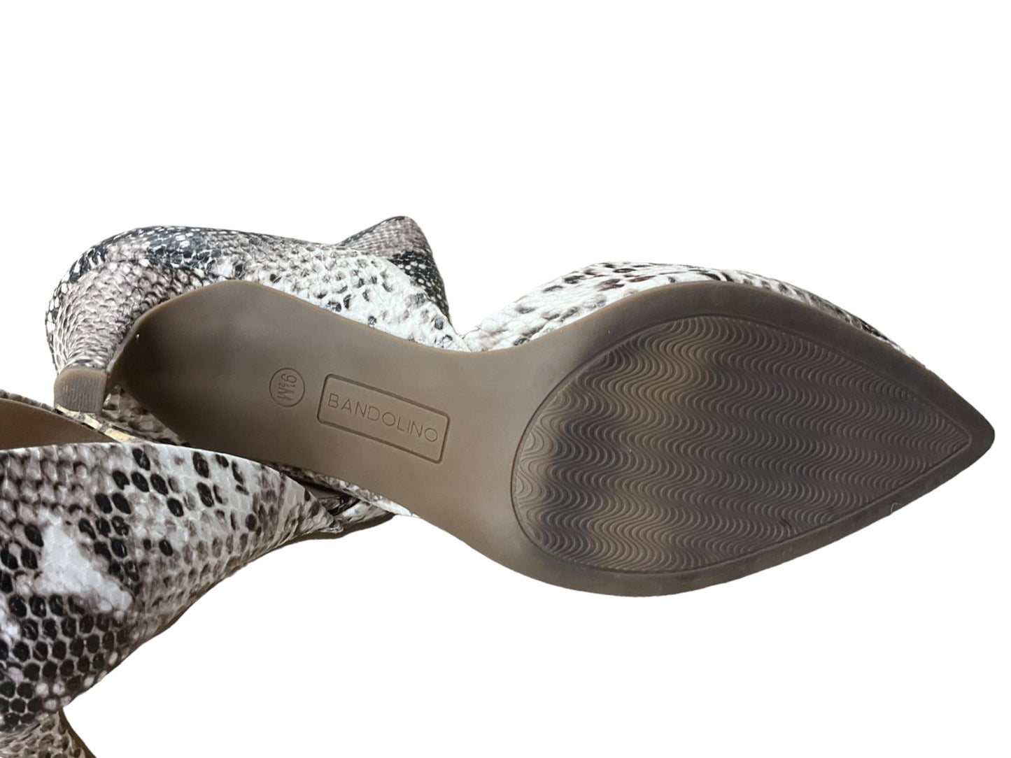 Snakeskin Print Shoes Heels Stiletto Bandolino, Size 9.5