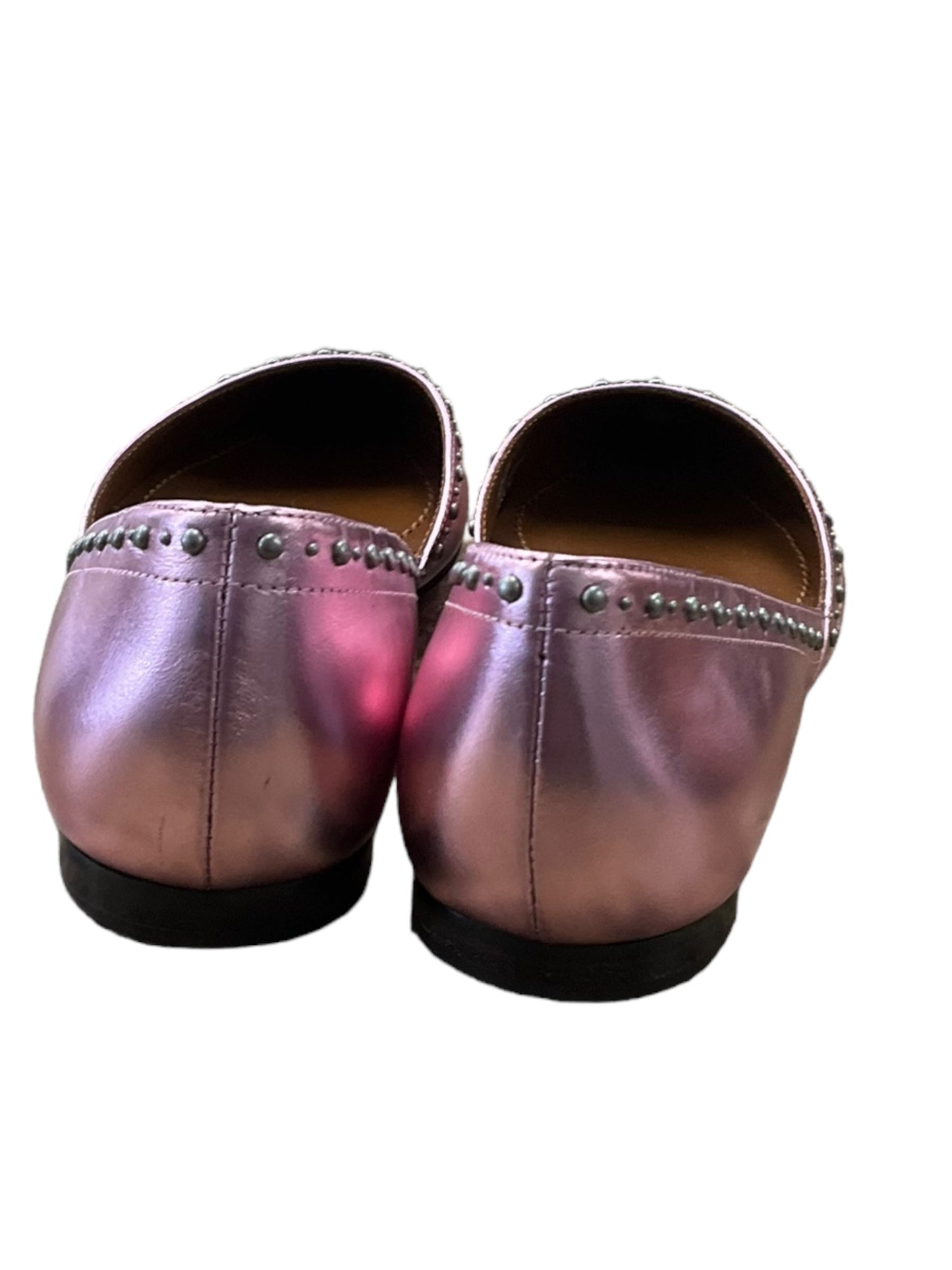 Pink Shoes Flats Coach, Size 8