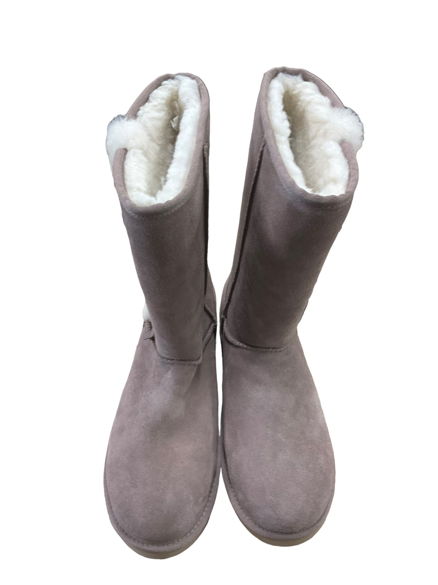 Taupe Boots Knee Flats Ugg, Size 11