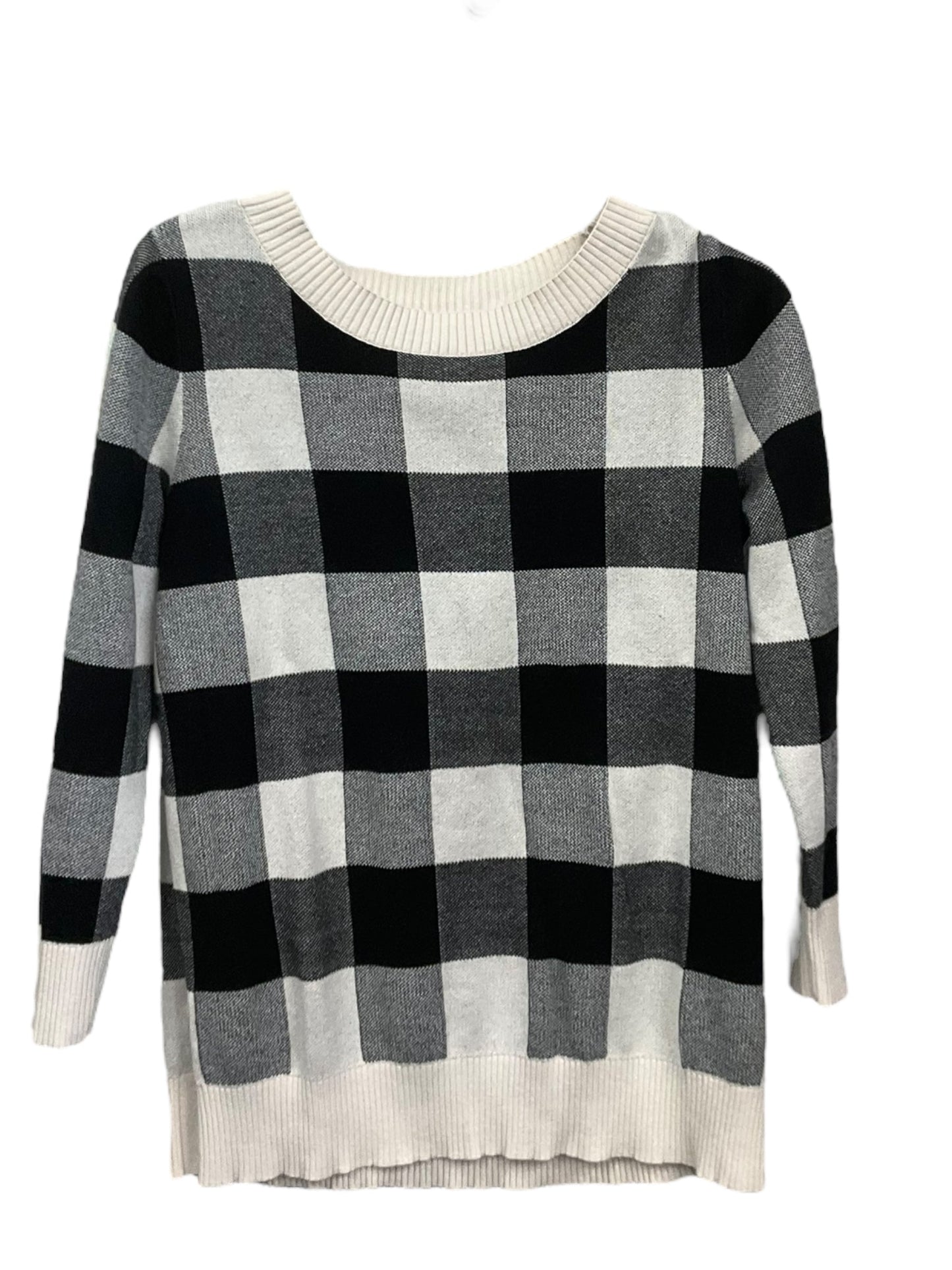 Checkered Pattern Sweater Loft, Size L