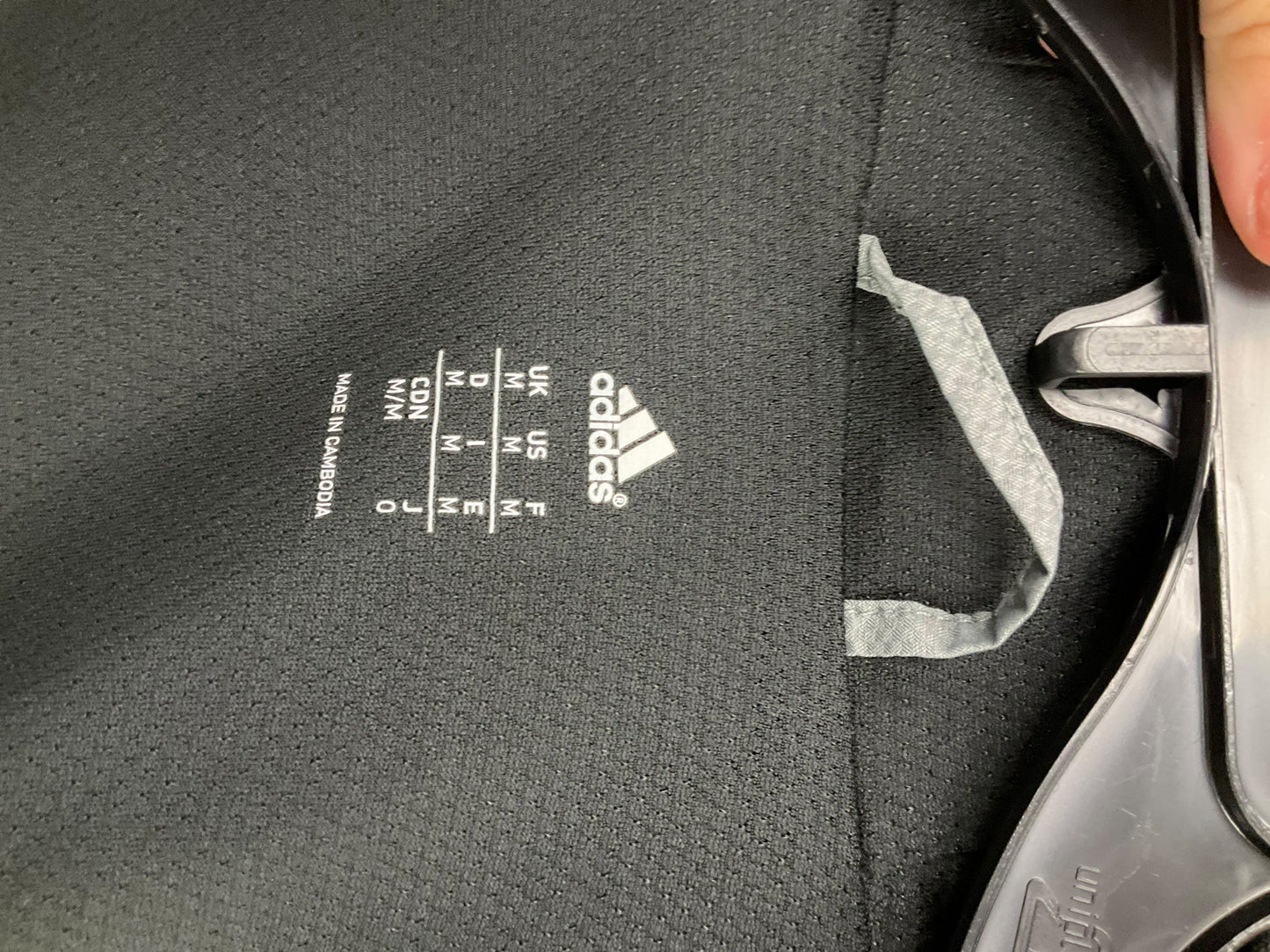 Athletic Jacket By Adidas In Grey, Size: M