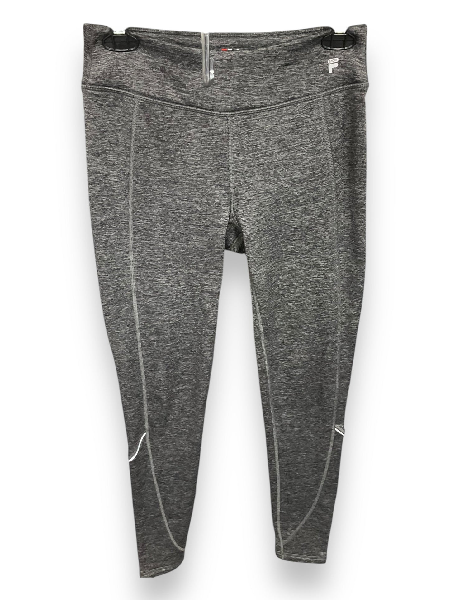 Athletic Leggings By Fila In Grey, Size: S