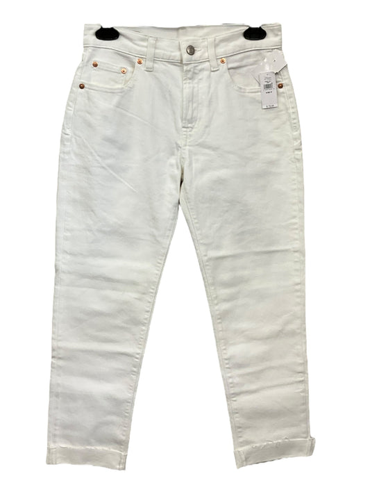 White Denim Jeans Cropped Gap, Size 0