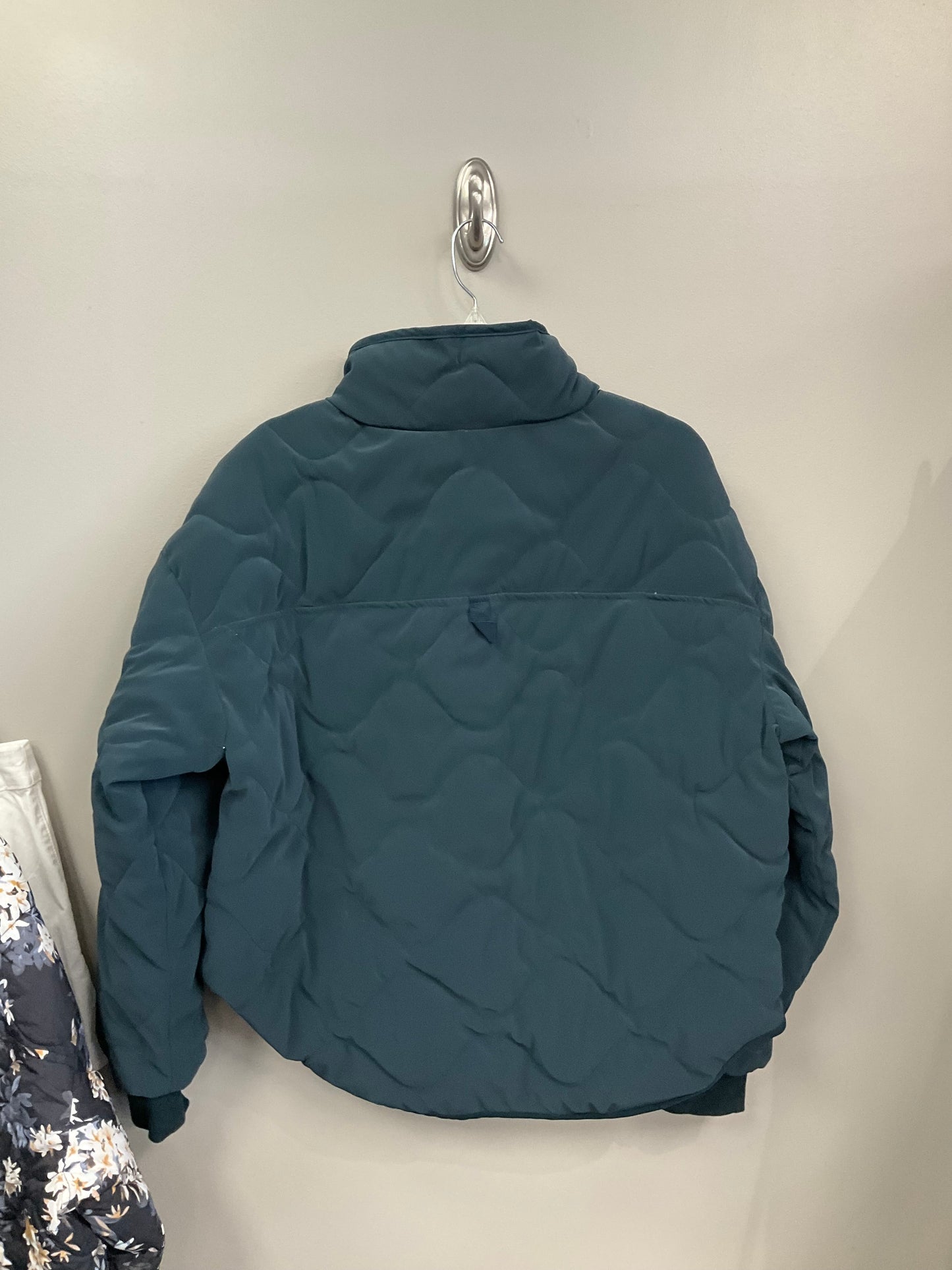 Green Coat Puffer & Quilted Flx, Size L