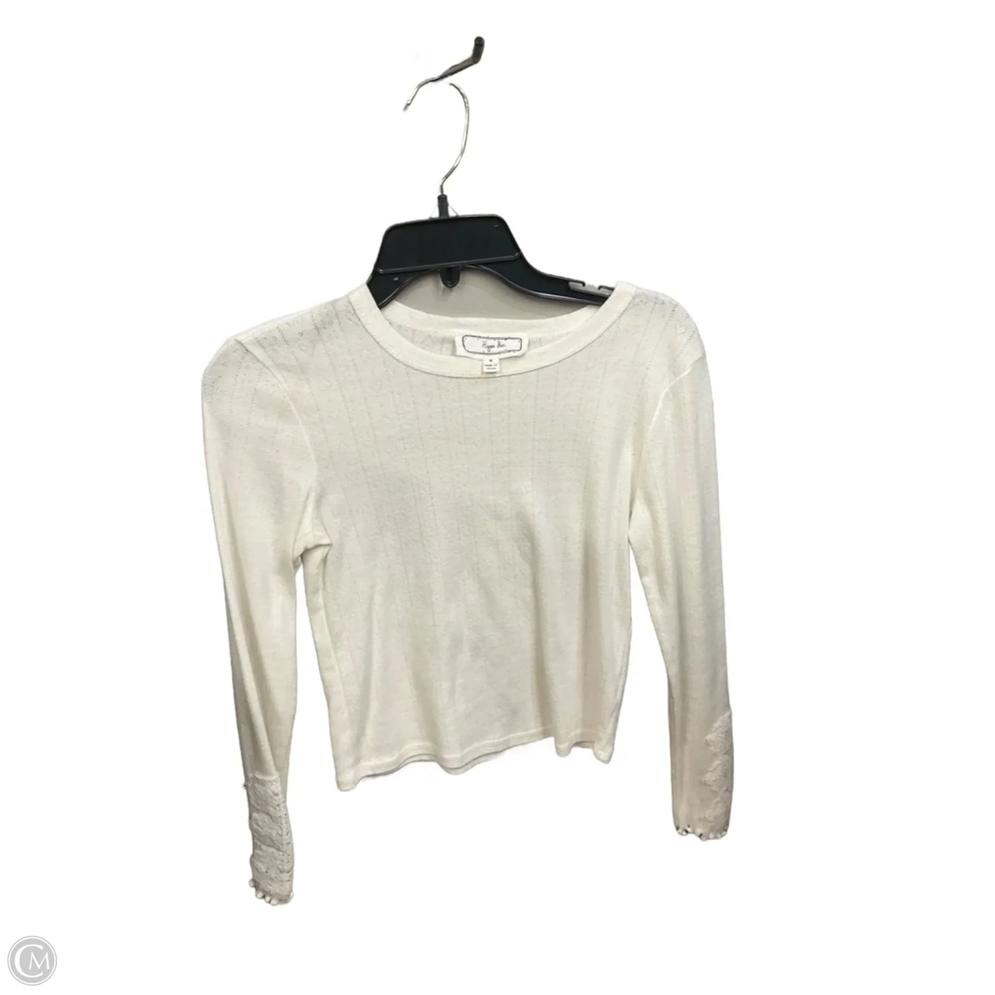 Top Long Sleeve Basic By Hippie Rose In Cream, Size: M