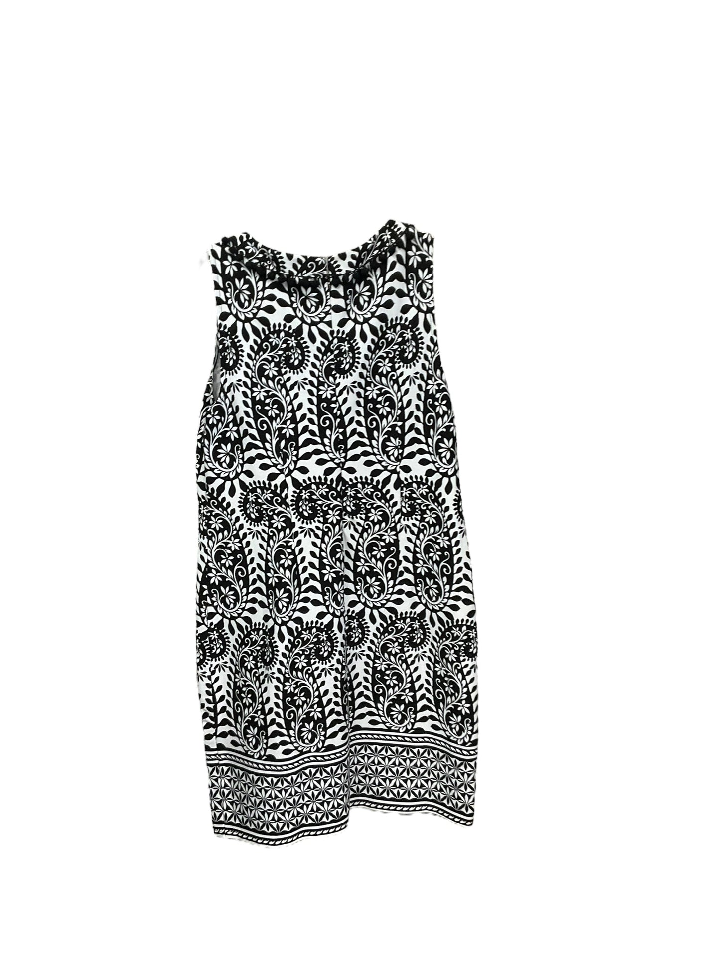 Dress Casual Short By Talbots In Black & White, Size: Petite L