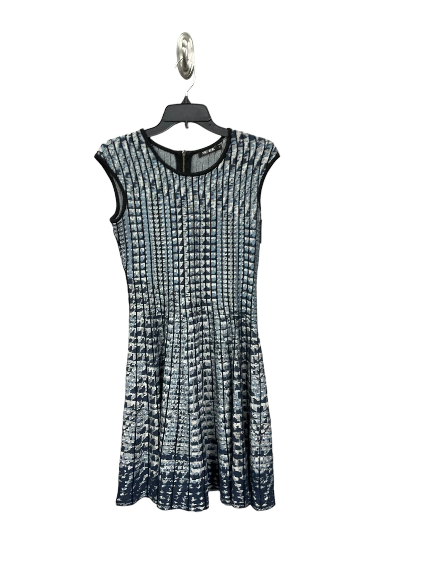 Dress Casual Short By Nic + Zoe In Blue & Grey, Size: Xs