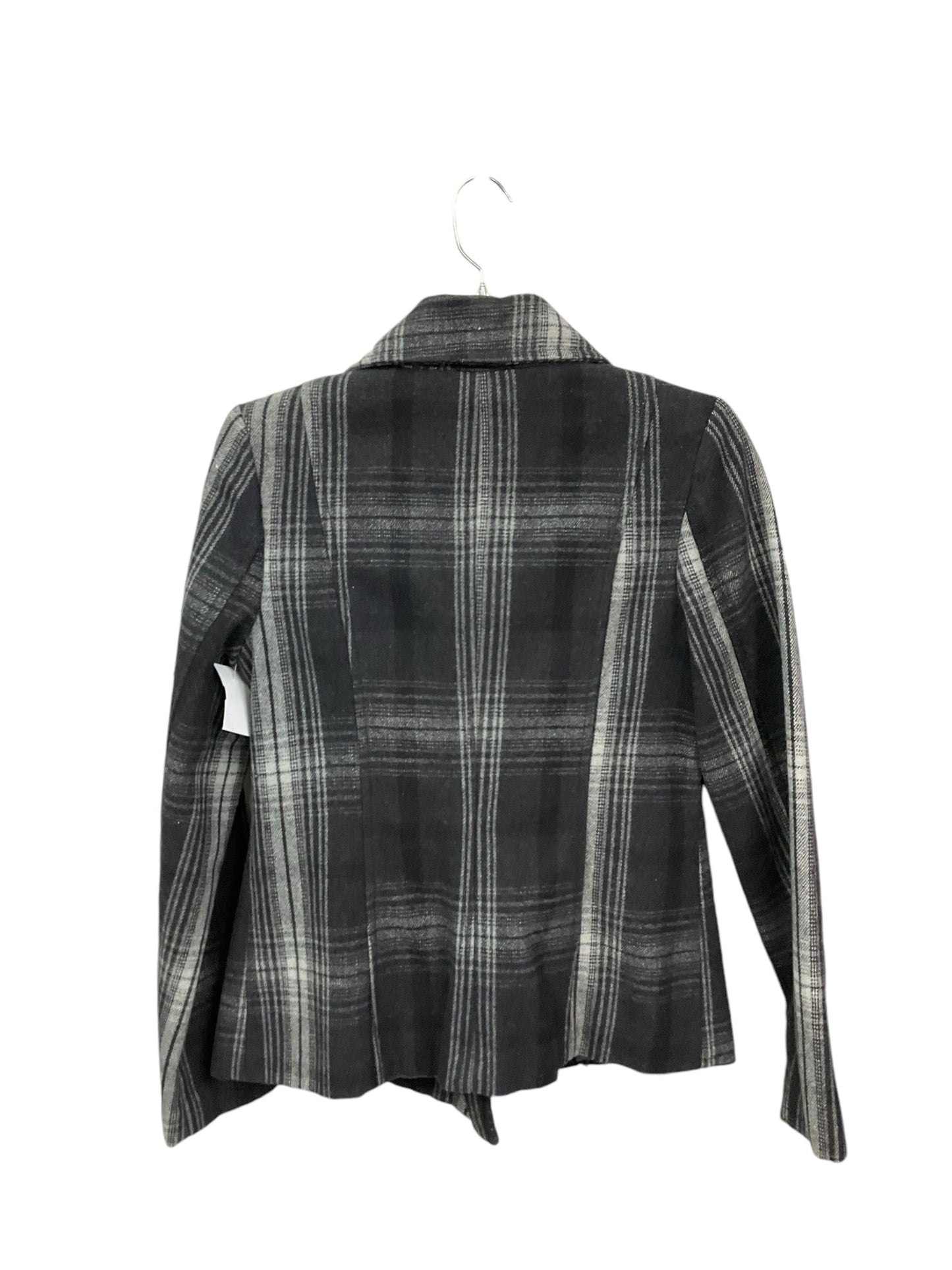 Coat Peacoat By Old Navy In Plaid Pattern, Size: S