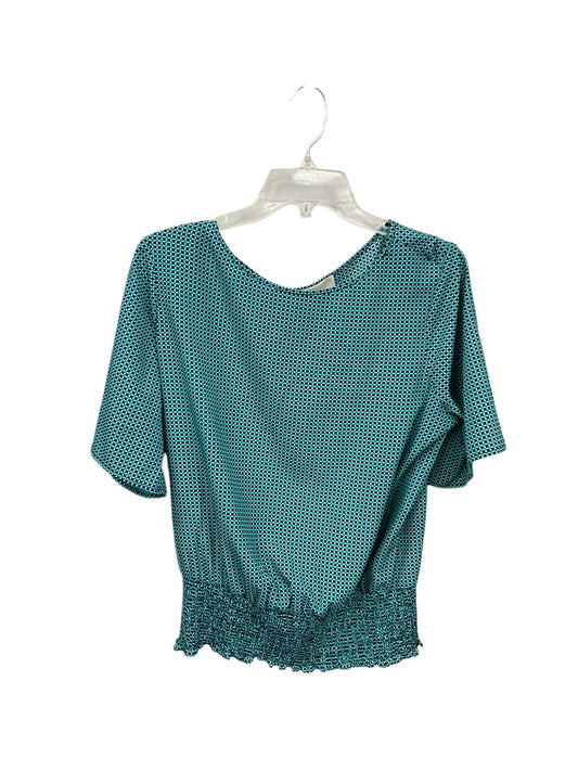 Top Short Sleeve By Michael By Michael Kors In Teal, Size: L